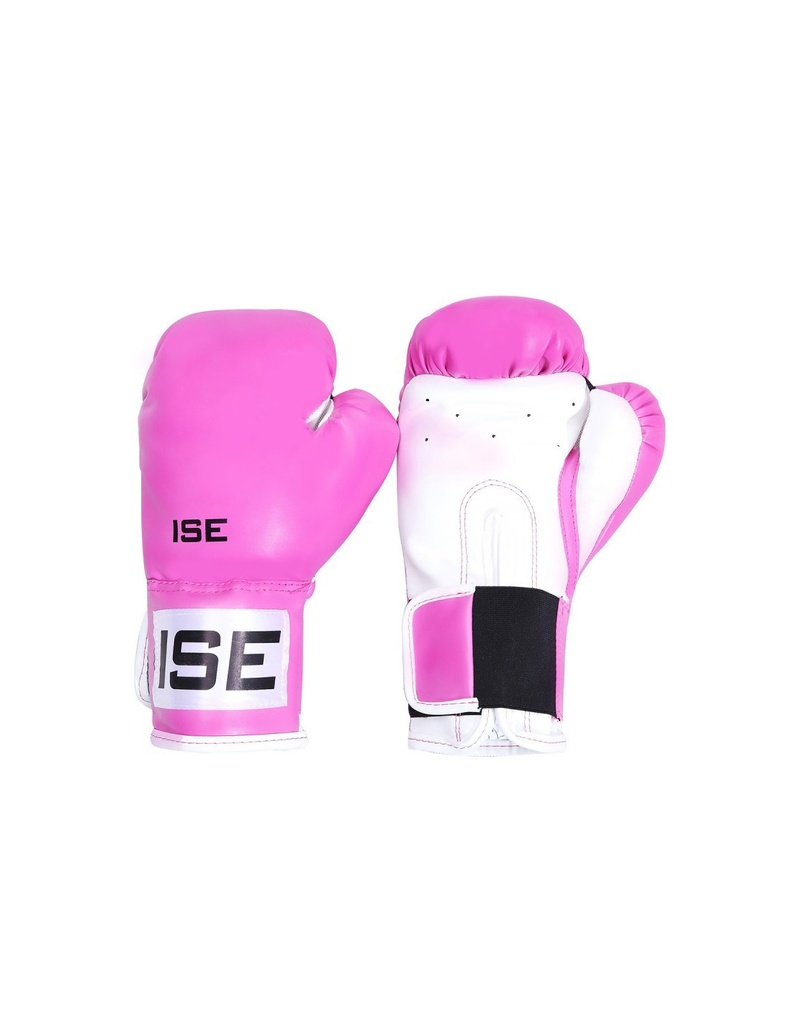 ISE GANTS DE BOXE SIMILICUIR 12OZ ROSE GANTS DE ENTRAÎNEMENT MUSCLES PROTECTION SY1202