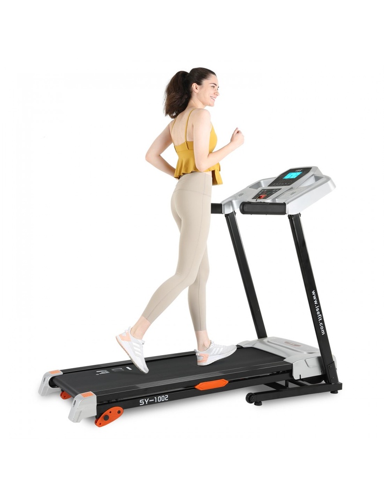 ISE FIT. TAPIS DE COURSE. SY-1002. JUSQU'À 14 KM/H. 1,5CV. SYSTÈME DE PLIAGE AUTOMATIQUE.