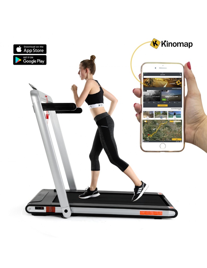 ISE FIT. TAPIS DE COURSE. SY-T2713-GY. JUSQU'À 10KM/H. 1000 W. EXTRA-FLAT MANUAL FOLDING SYSTEM.