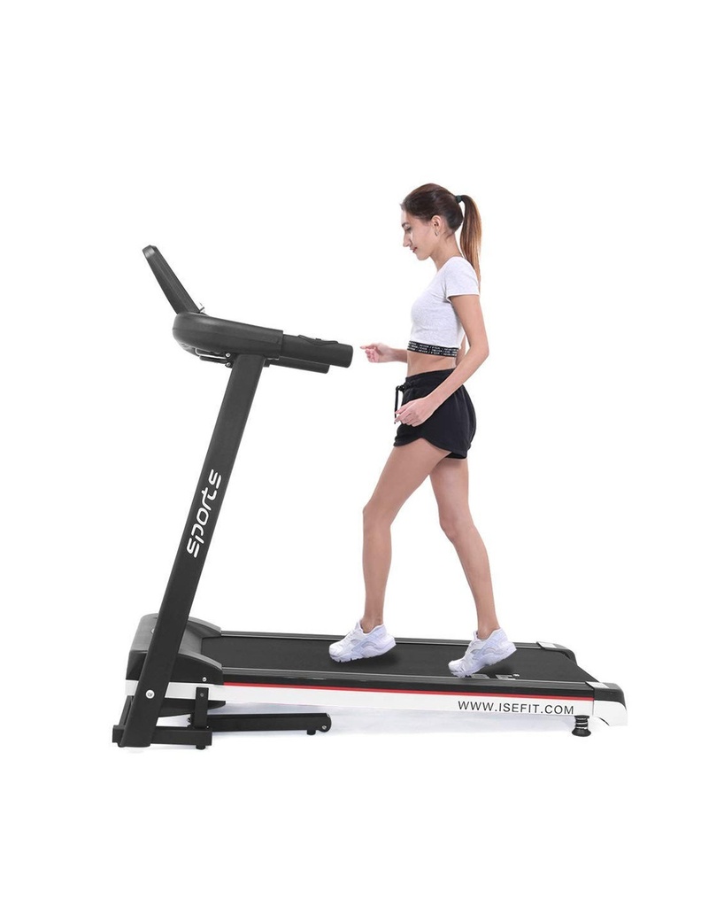 ISE FIT. TAPI DE COURSE. SY-T2702. GENEVA. 13 KM/H. 2,0CV. SYSTÈME DE PLIAGE AUTOMATIQUE. ROUES DE TRANSPORT. PULSOMÈTRE.