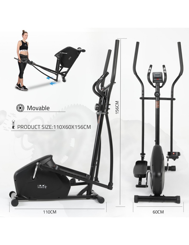 ISE FIT. SY-9802. CASCAIS. BICICLETA ELIPTICA MAGNÉTIQUE