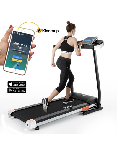 [SY-1025] NOVONOVA. TAPIS DE COURSE. SY-1025. JUSQU'À 14KM/H. 550 W. 2CV. AFFICHAGE AVEC BLUETOOTH. APPLICATION KINOMAP INCLUSE.