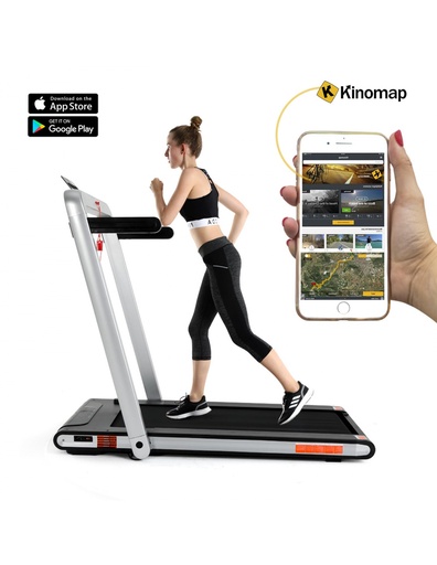 [SY-T2713-GY (WHITE)] ISE FIT. TAPIS DE COURSE. SY-T2713-GY. JUSQU'À 10KM/H. 1000 W. EXTRA-FLAT MANUAL FOLDING SYSTEM.