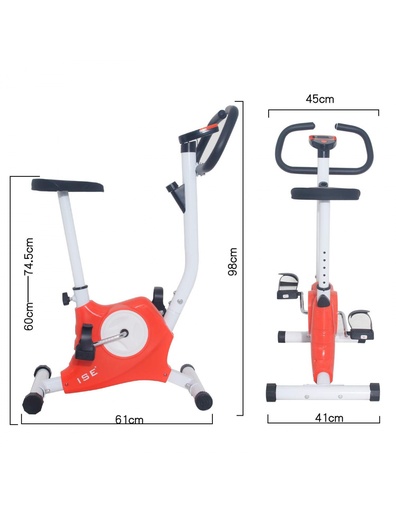 [SY-8018-OR BISBEE] VÉLO D'APPARTEMENT FITNESS - ORANGE - BISBEE SY-8018-OR