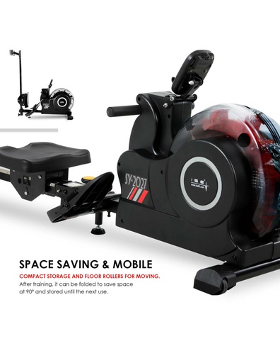 [SY-2027] ISE FIT. SY-2027. RAMEUR À EAU PLIABLE. SYSTÈME DE PLIAGE (90º). ÉCRAN AVEC BLUETOOTH. APP KINOMAP.